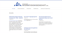 Desktop Screenshot of informationswissenschaft.org
